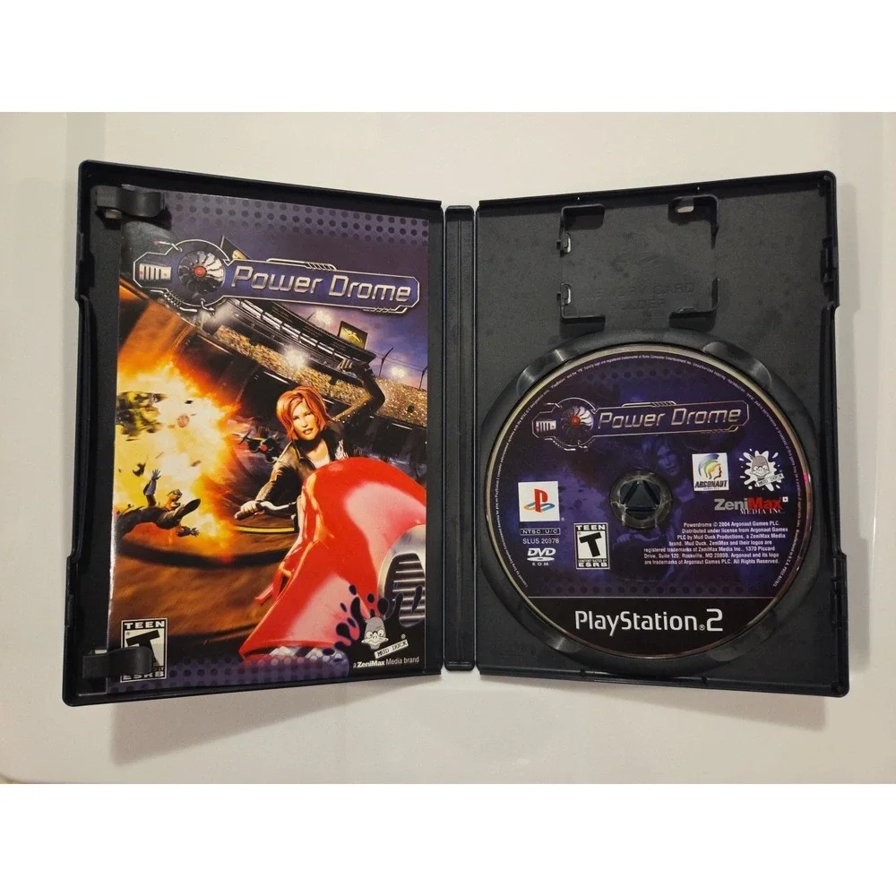 Power Drome (Sony Playstation‎ 2, PS2 2004) Complete W/ Manual And Tested